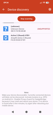 Gadgetbridge trouve la montre