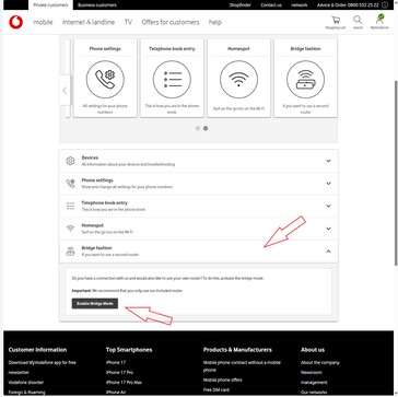 Activer le mode pont