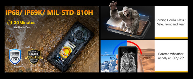 Le smartphone est assez robuste (Image source : Ulefone)