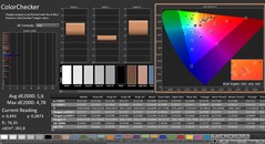 CalMAN : ColorChecker (calibré)