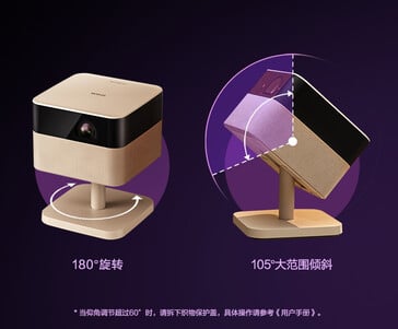 Le modèle peut être tourné et incliné. (Source de l'image : Epson)