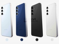 Les quatre couleurs présumées du Galaxy S25 FE. (Source de l&#039;image : Nieuwe Mobiel)