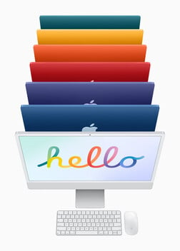 Gamme de couleurs. (Source de l'image : Apple)