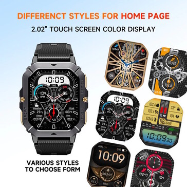 Différents cadrans d'horloge peuvent être affichés sur le grand écran.