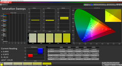 LifeBook U748 - CalMAN : Saturation.