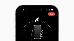 Le SOS d'urgence par satellite est en direct. (Source : Apple)