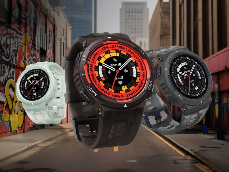 La gamme de smartwatches Amazfit Active Edge. (Source de l'image : Amazfit)