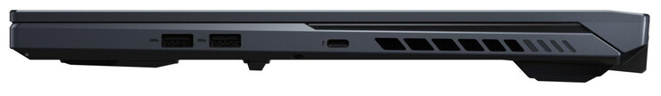 Côté droit : 2 USB A 3.2 Gen, Thunderbolt 3 (DP 1.4, charge 3.0).