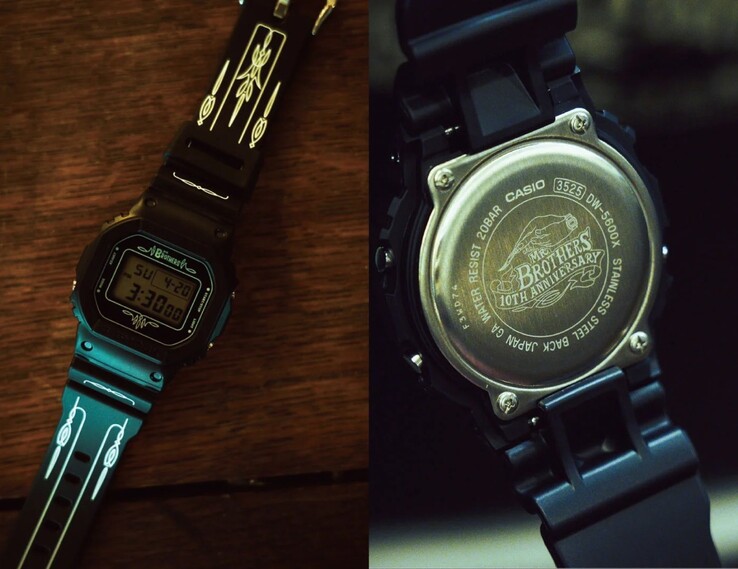 La montre Casio G-Shock x Mr. Brothers Cut Club DW-5600X. (Source de l'image : Mr. Brothers Cut Club)