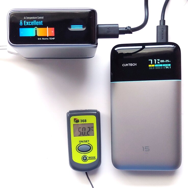 Le Cuktech 10 Ultra a atteint 50,2°C (122,4°F) pendant les tests.