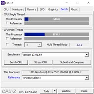 CPU-Z : Benchmark