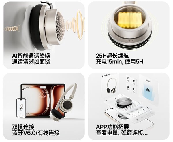 Le Doo Ace d'Edifier est doté de la technologie Bluetooth Multipoint, d'un système d'annulation du bruit par IA et d'une batterie d'une autonomie de 25 heures. (Source de l'image : Edifier)