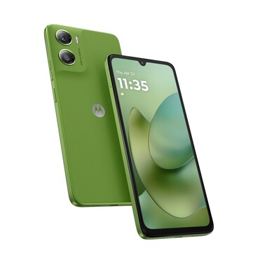 Le Moto G06 en Pantone Tendril. (Source de l'image : Motorola)