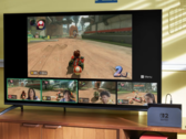 Image promotionnelle d'une Nintendo Switch 2 connectée jouant à Mario Kart World (source d'image : Nintendo)
