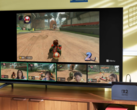 Image promotionnelle d'une Nintendo Switch 2 connectée jouant à Mario Kart World (source d'image : Nintendo)
