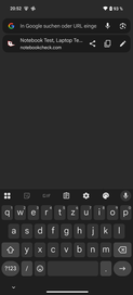 Clavier en format portrait