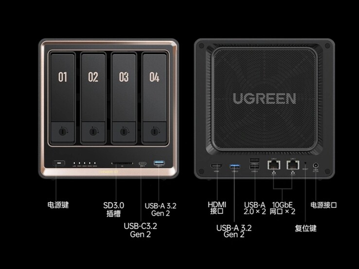 Ports NAS Ugreen DXP4800 GT