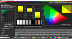 CalMAN ColorChecker calibré (espace couleur cible AdobeRGB)