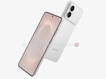 Un rendu non officiel montrant un autre angle de la rumeur Galaxy S26 Edge. (Source de l'image : OnLeaks via Android Headlines)