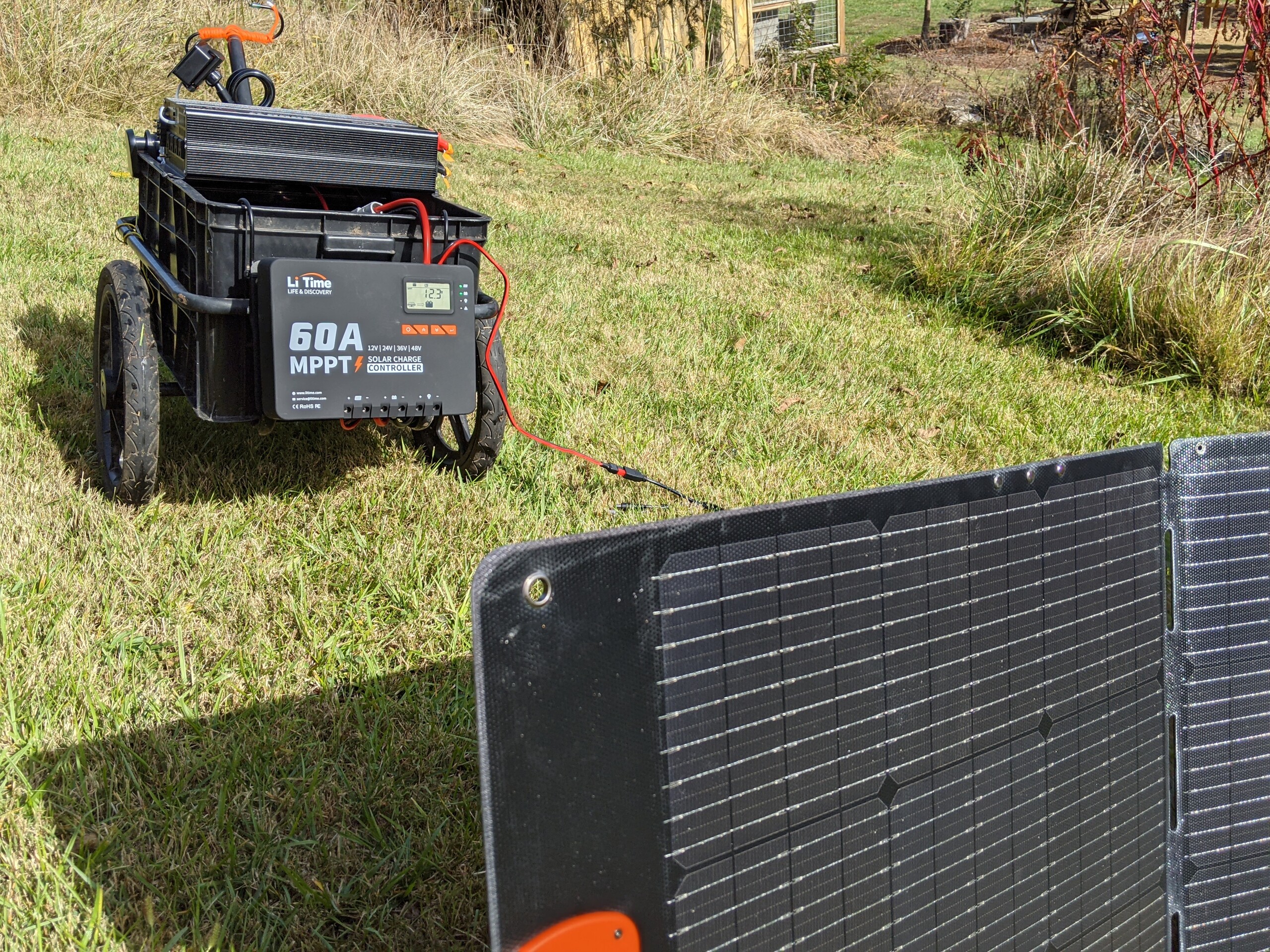 La plateforme LiTime au soleil pour se recharger