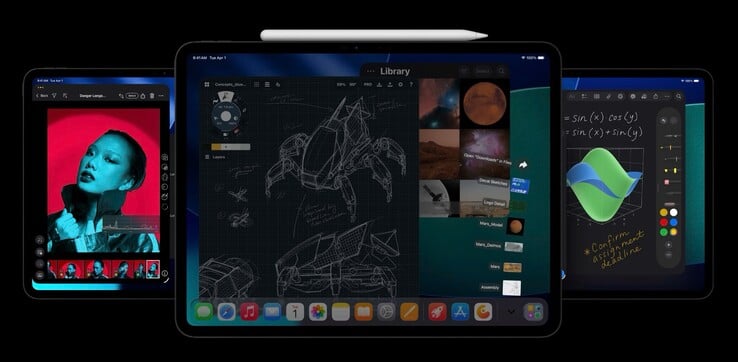L'iPhone Fold pourrait présenter un rapport hauteur/largeur similaire à celui de l'iPad Pro (Image source : Apple)