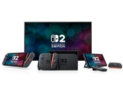 Nintendo Switch 2 portable et station d'accueil avec les manettes Joy Con 2. (Source de l'image : Amazon)
