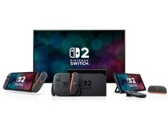 Nintendo Switch 2 portable et station d'accueil avec les manettes Joy Con 2. (Source de l'image : Amazon)