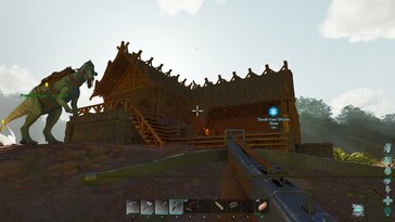 Sur la photo : une capture d'écran du jeu ARK: Survival Ascended.
