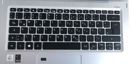 Le clavier compact mais facile à utiliser
