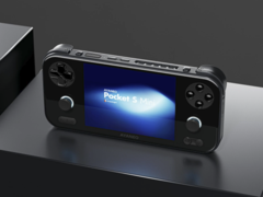 L&#039;AyaNeo Pocket S Mini (photo) est disponible en deux couleurs : noir et blanc (Source : Retro Handhelds Discord)