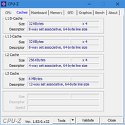 Lenovo V330 14IKB - CPU-Z : caches.