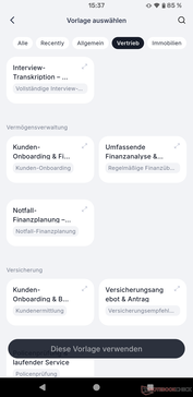 L'abonnement premium payant offre des options d'aide à l'IA spécifiques à chaque emploi.