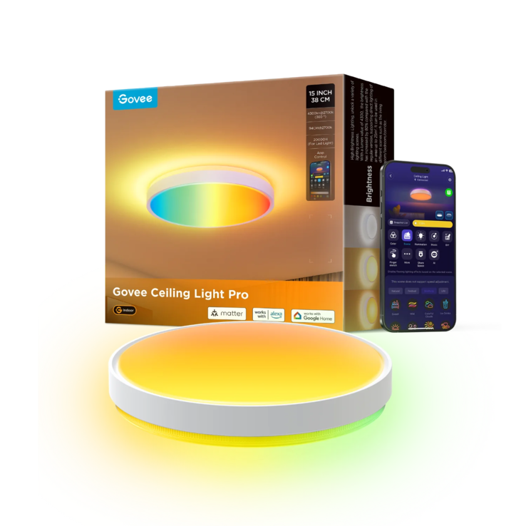 Le plafonnier Govee Smart Ceiling Light Pro. (Source de l'image : Govee)