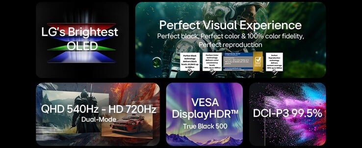 Points forts du LG UltraGear 27GX790B-B. (Source de l'image : LG via Amazon)