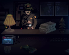 Dans Last Report, les joueurs jouent le rôle d&#039;un garde forestier de nuit. Ci-contre, une capture d&#039;écran du jeu. (Source de l&#039;image : Steam)