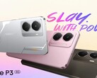 Le Realme P3 5G est disponible dans les coloris Space Silver, Comet Grey et Nebula Pink (Image source : Realme)