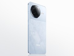Le Redmi K80 en bleu Xiyue. (Source de l&#039;image : Redmi)