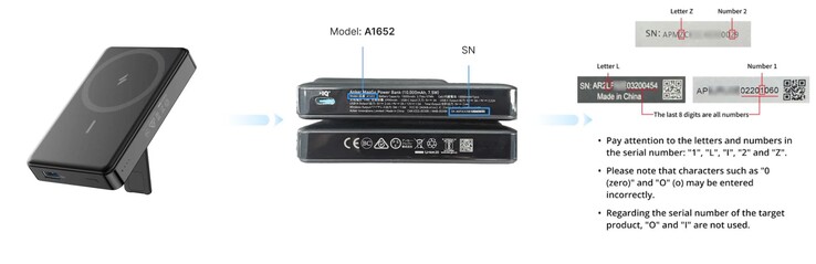Le Anker MagGo Power Bank 10K (A1652) est concerné. (Source de l'image : Anker)