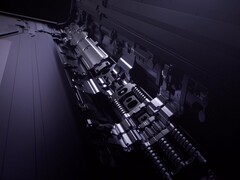 Gros plan sur le mécanisme de la charnière pliable du Find N5 d'OPPO, utilisé pour illustrer la conception de la charnière similaire à celle du prochain iPhone plié Apple (Source d'image : Oppo)