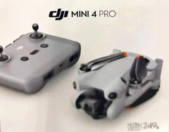 L&#039;emballage de la DJI Mini 4 Pro. (Source de l&#039;image : @Quadro_News - édité)