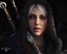 Image promotionnelle de The Witcher 4 montrant un gros plan de Ciri avec deux épées en arrière-plan