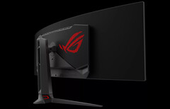 Le ROG Swift OLED PG49WCD s'étend sur 49 pouces, ce qui en fait un véritable mastodonte. (Source de l'image : ASUS)