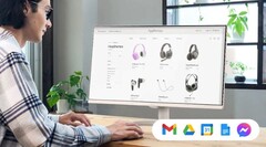 Les moniteurs LG MyView permettent aux utilisateurs de surfer sur le web et de travailler sur des documents bureautiques sans ordinateur. (Source de l'image : LG)
