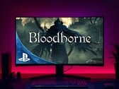 Bloodborne PC version seen on gaming monitor (Image source : Sony PlayStation with edits)