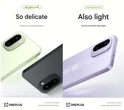 Construction et finition de l'Ace 6T (Image source : OnePlus - machine translated)