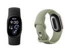 Le Fitbit Edge en obsidienne et olive.
