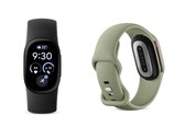 Le Fitbit Edge en obsidienne et olive.