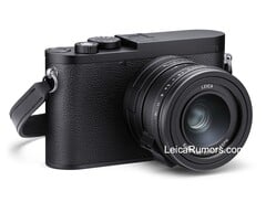 Le Leica Q3 Monochrom ne porte pas le logo rouge de Leica (Image source : LeicaRumors)