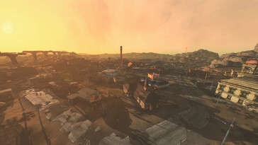 Image de Long 15 - NCR Expansion montrant une ville. (Source de l'image : ToxicWhiteout - Nexus Mods)