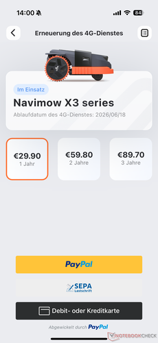 connectivité 4G (première année gratuite)